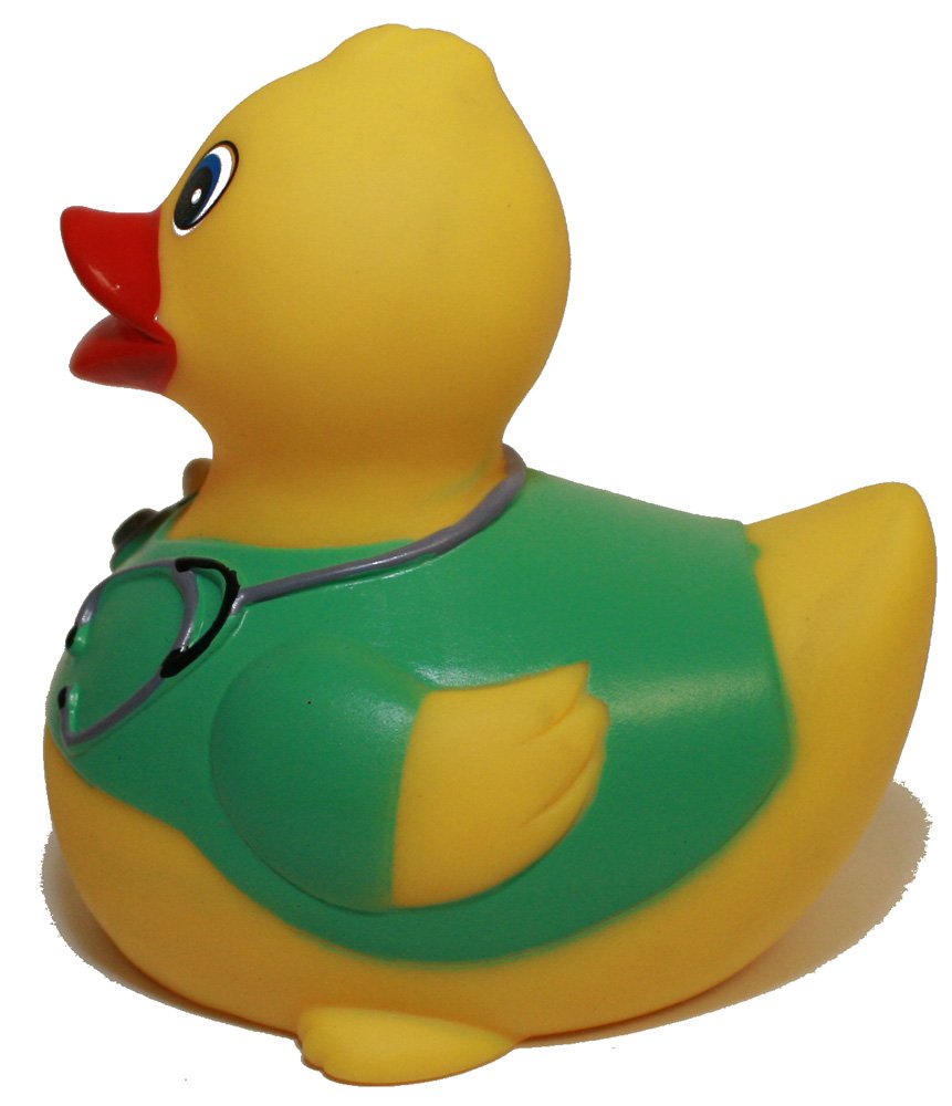 MORTENTR Rubber Ducks Family Nurse Rubber Duck, Brand Toy Bathtub Rubber Ducks That Squeak, Rubber Ducky Gift Birthday Baby Shower, All Depts Med