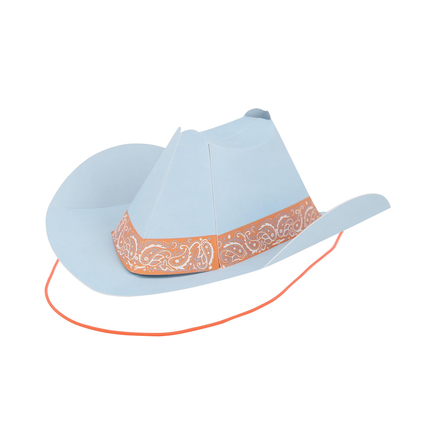 Meri Meri Mini Cowboy Party Hats (Pack of 8), Paper Birthday Party Hats, 8 Stylish Colors, Ages 3+, Cowboy Western Party Decorations, 7.25" x 2.75" x