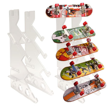 TDHRDHVC Fingerboard Display Rack for Mini Longboard Fingerboard,Robust and Easy to Install (5 Dedicated Display Slots)
