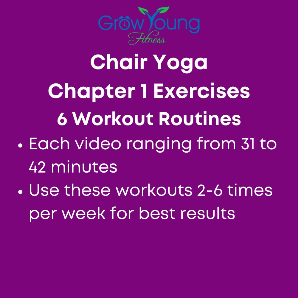 Grow Young Fitness Chair Yoga for Seniors - Seated Yoga Exercises - Chapter One Senior Exercise DVD