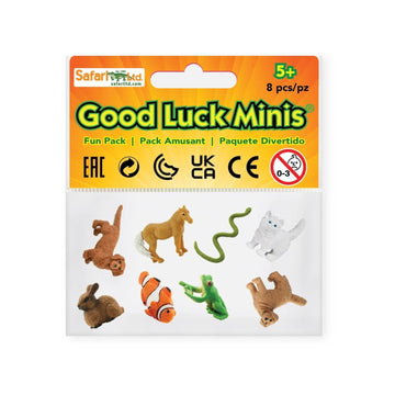 Safari Ltd. Good Luck Minis Pet Fun Pack - 8 Mini Figurines of Household Pets - Toy for Boys, Girls, and Kids Ages 5+