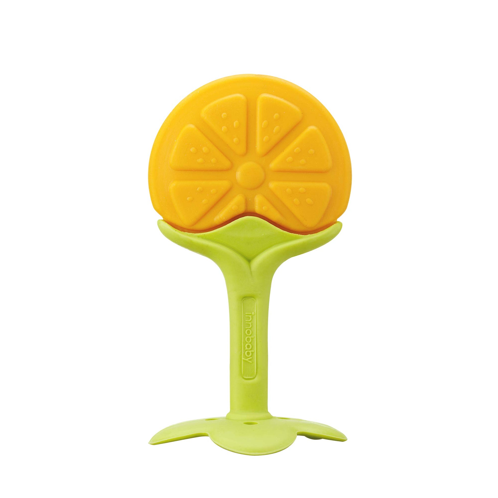Innobaby Original Teethin Smart EZ Grip Fruit Teether and Sensory Toy for Babies and Toddlers in Citrus. BPA Free Teether