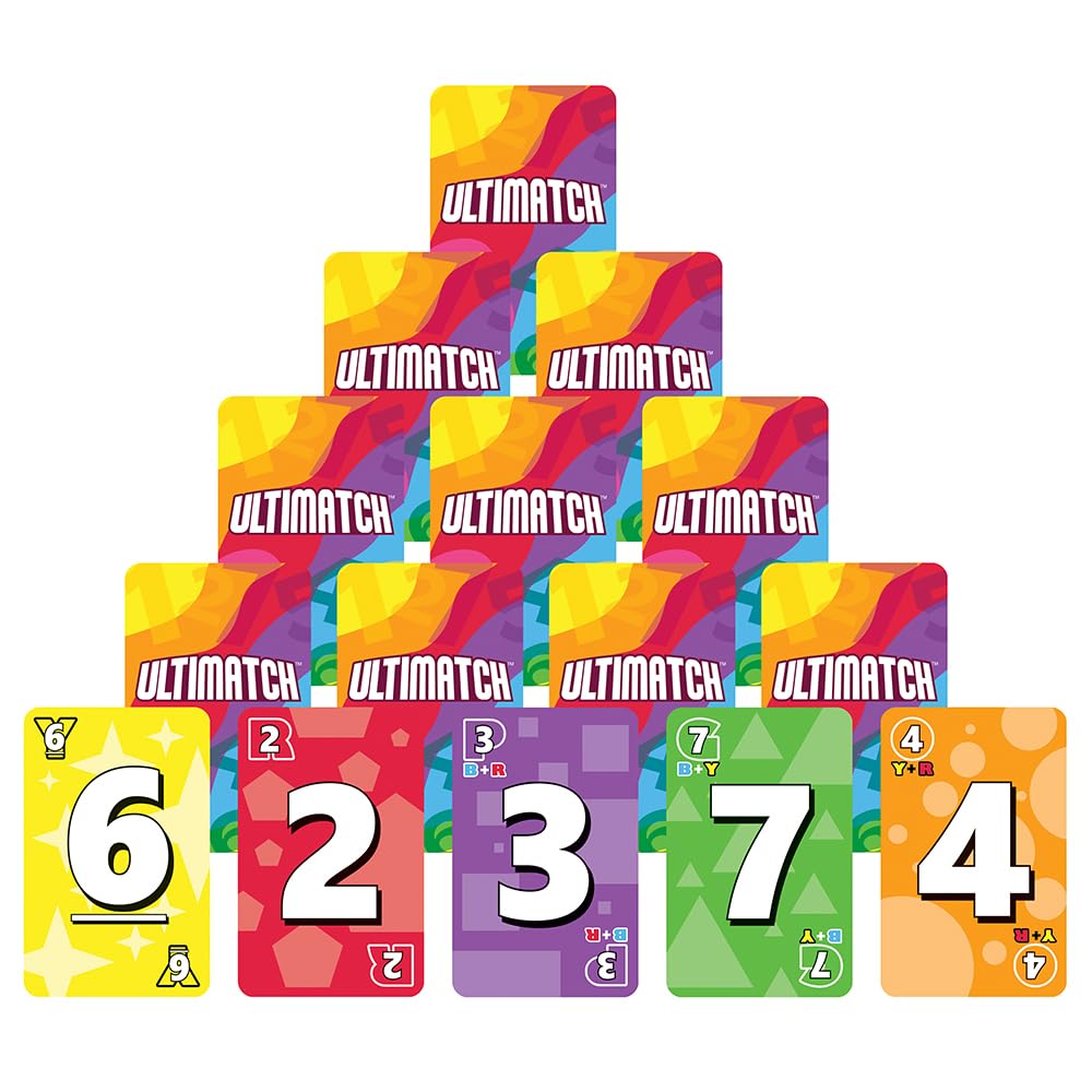 Fireside Games Ultimatch | Cooperative Pyramid Card Game | Award-Winning | Match by Color Number and Math | Ages 10+ | 1-5 Players | Family Game Night