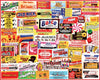 White Mountain 1000 Piece Jigsaw Puzzle Nostalgic Labels, Candy Wrappers