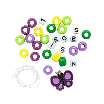 Fun Express Jungle VBS Pony Bead Bracelet Craft Kit - Makes 12, Vacation Bible School VBS 2026