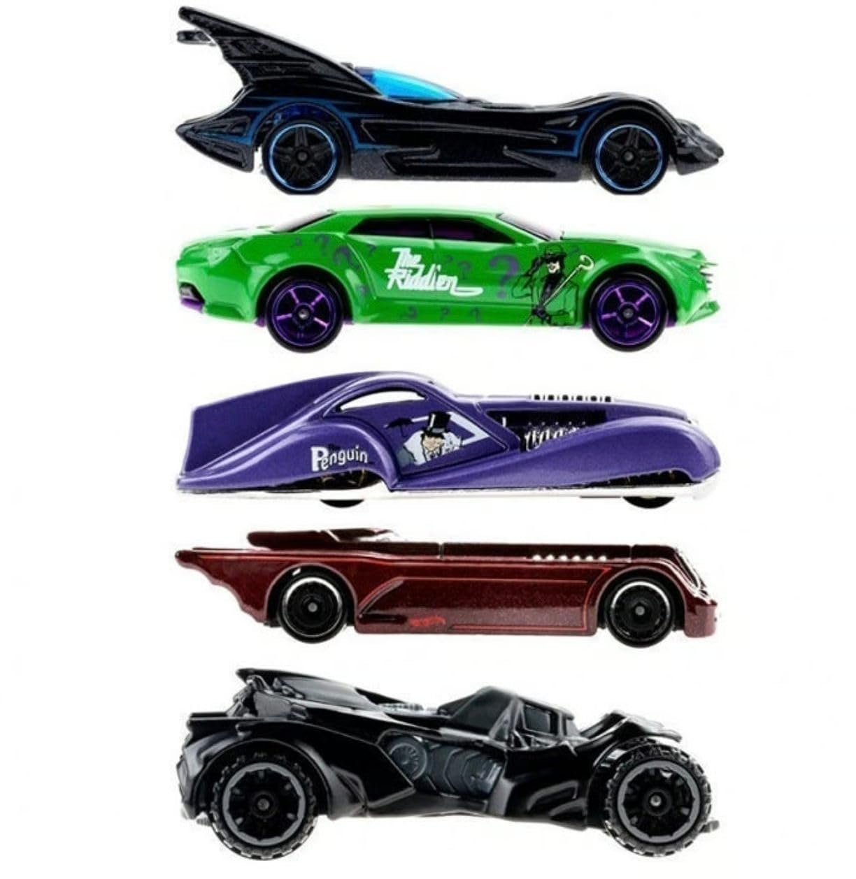 Hot Wheels Batman 2022 Complete Bundle of 5 (HDG89-956D)