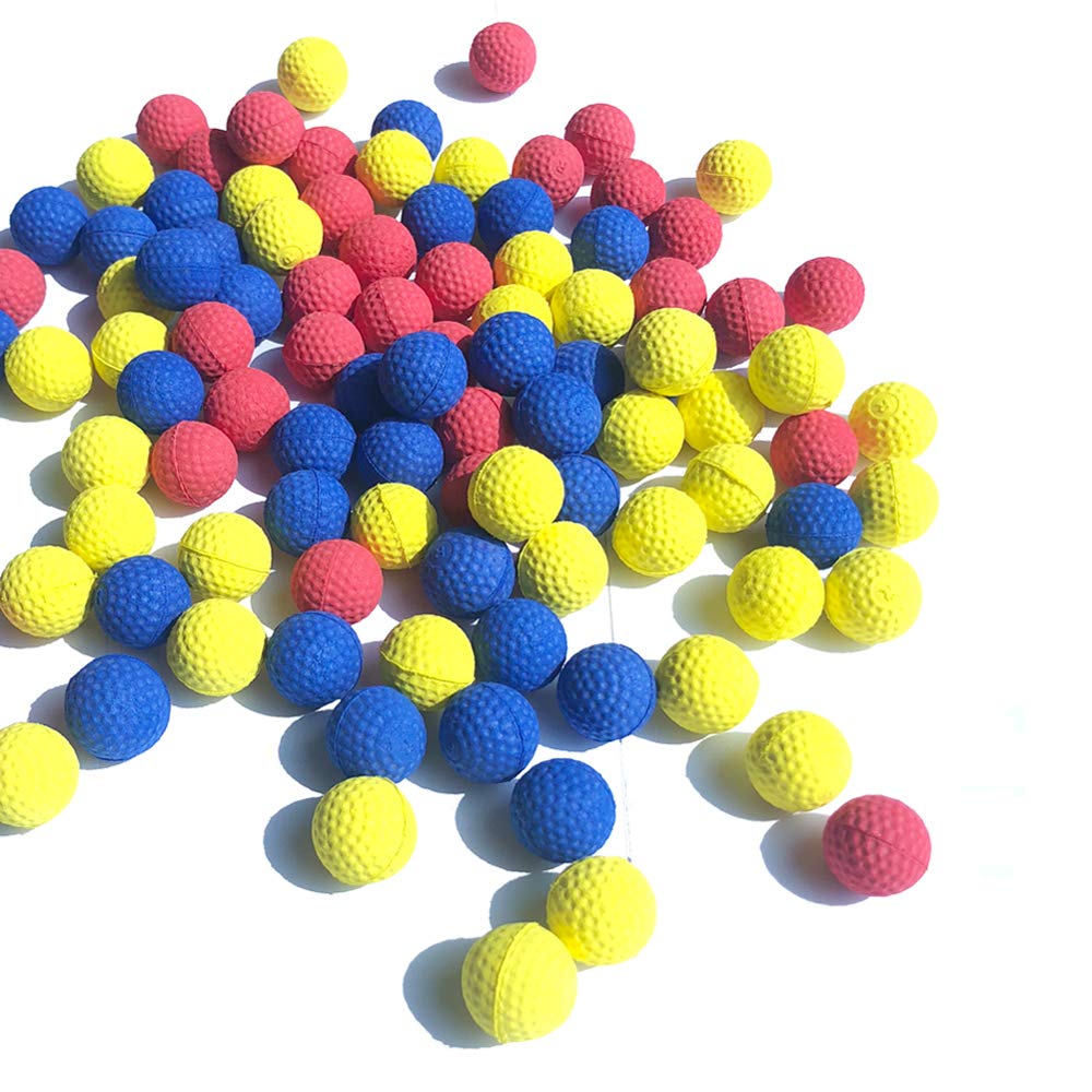 Rival 100-Round Refill Pack, Replace Round Balls Foam Bullet Balls for Children Kids Toy Guns. (Mix Color)