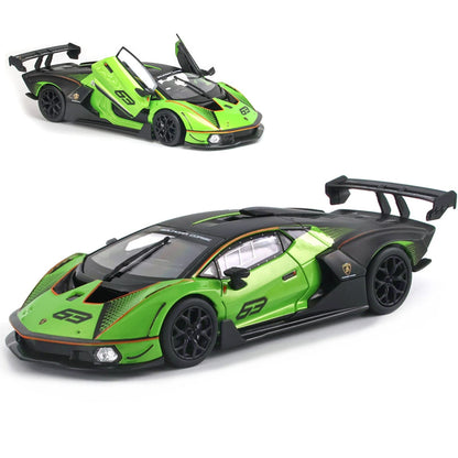 HTLNUZD 1/24 Racing Car Alloy Model for Lamborghini Essenza Scv12 1:24 Luxury Vehicle Die Cast Collectible Gift