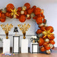 PMU 3 Pack Bursting Star Metallic Foil Spray Centerpiece- Metallic Orange Balloon Weights, Party Table Decorations Centerpiece for Birthdays