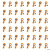Fun Express 1 3/4" x 4" Bulk 48 Pieces Halloween Pumpkin Bull's Eye Games