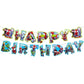 For Spide Happy Birthday Banner, Party Decoration With 8 Vortex Decorative Pendants
