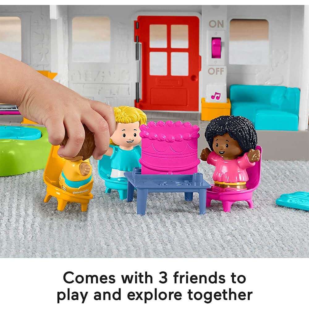 Fisher-Price Little People Toddler Toy Friends Together Play House, Learning Playset with 10 Pieces for Preschool Pretend Play Kids Ages 1+ Years