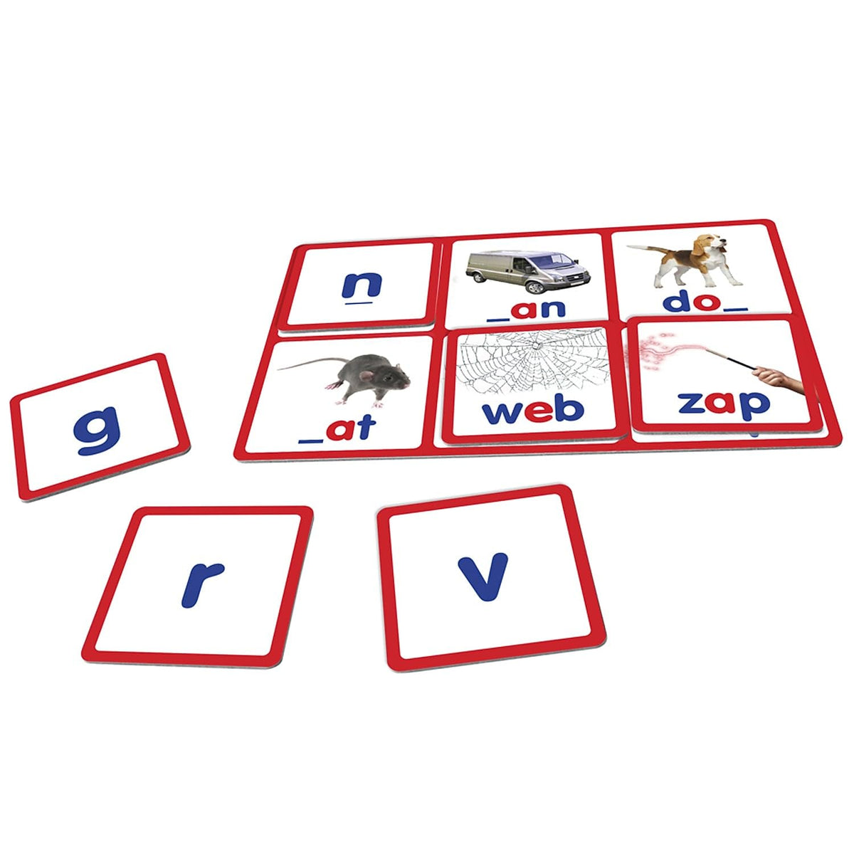 Junior Learning CVC Bingo - Educational Word Games & Reading Set