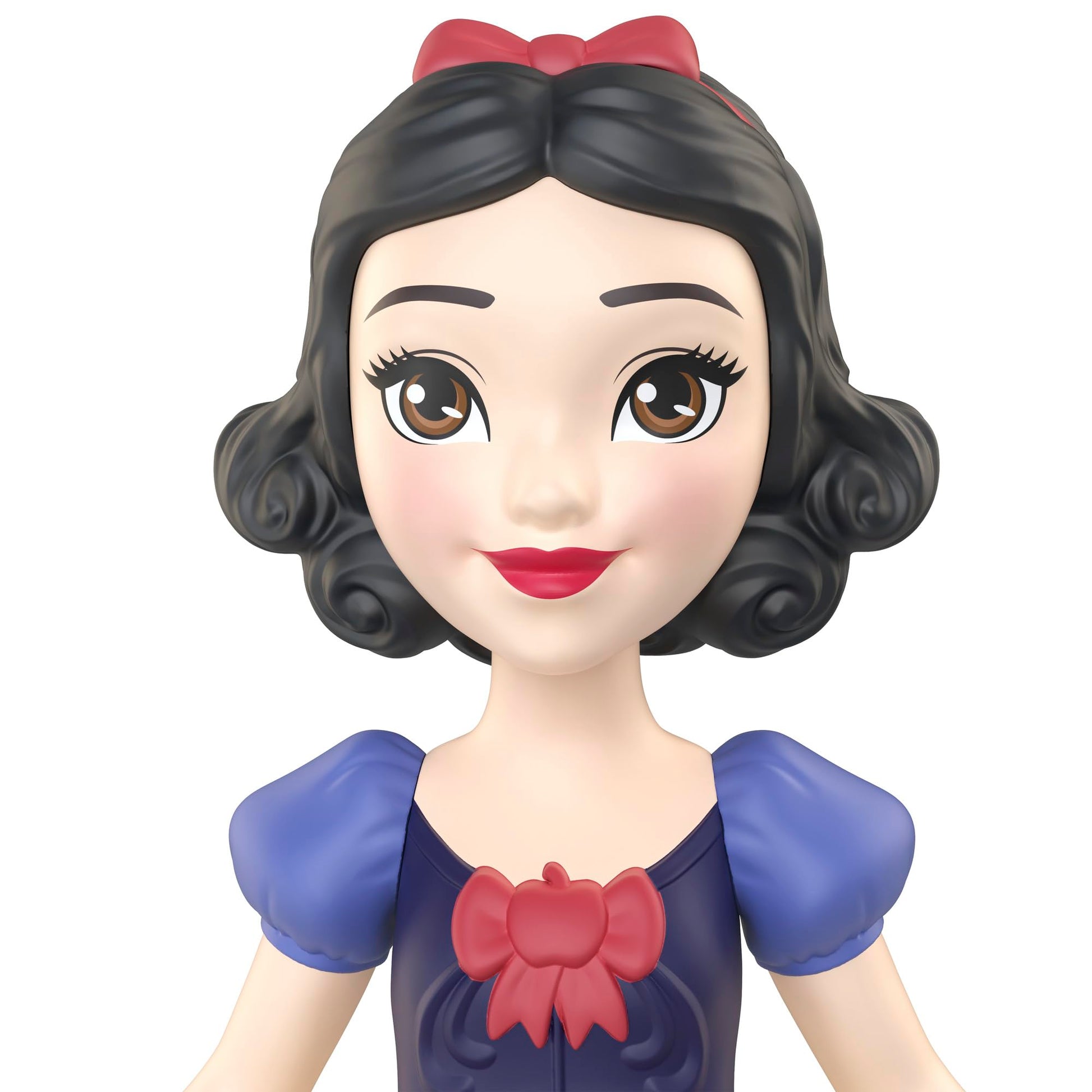 Disney Princess Snow White Small Doll - Inspired by Snow White and the Seven Dwarfs - 9 cm Moving Mini Doll with Removable Soft Skirt - MTHLW69
