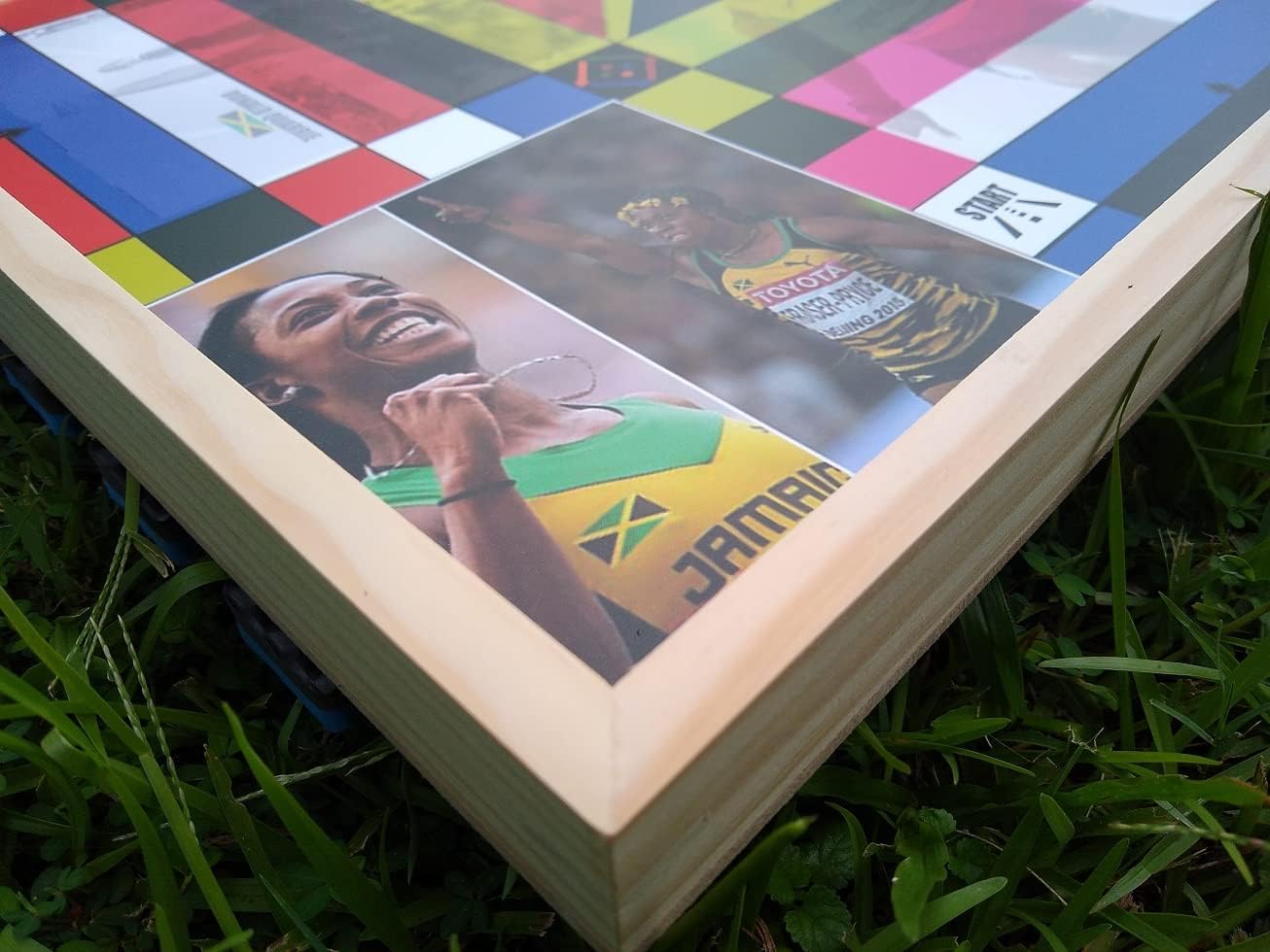Jamaican Ludo Legendary Athletes Edition - 24x24 Oversized Board Game | Celebrating Jamaica’s Sports Icons | Fun Multi-Player Entertainment for Family