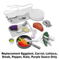 Replacement Parts for Fisher-Price Head Chef Playset - GKW08 ~ Replacement Eggplant, Carrot, Lettuce, Steak, Pepper, Kale and Purple Sauce