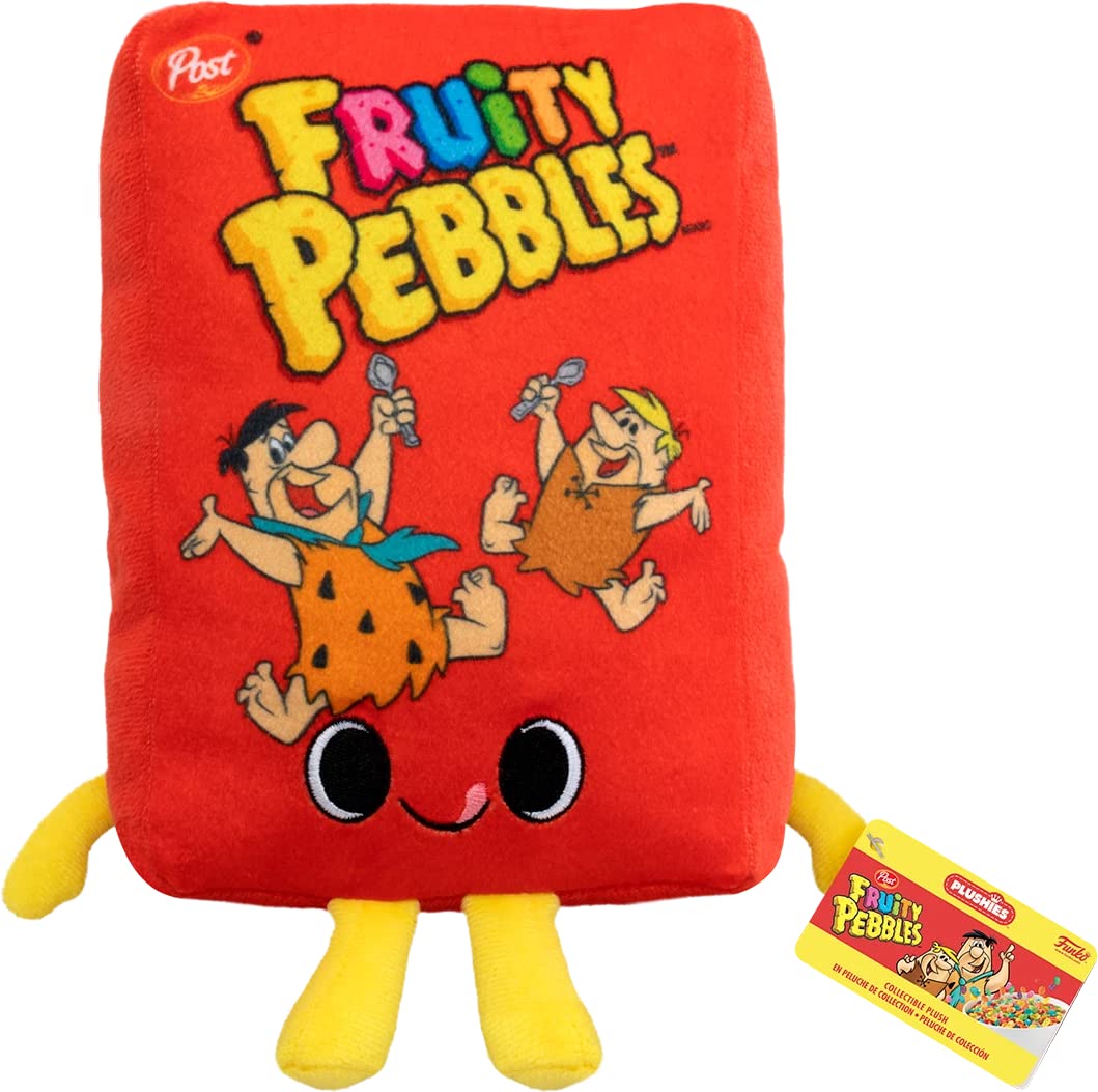 Fruity P e b b l e s C e r e a l Box: Ad Icons Vinyl Figurine Bundle with 1 F N A F Theme Compatible Trading Card (56218)