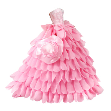 BARWA Princess Evening Party Clothes Wears Dress with Hat Outfit Set for 11.5 inch Doll