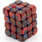 Chessex DND Dice Set D&D Dice-12mm Gemini Blue, Red, and Gold Plastic Polyhedral Dice Set- for Dungeons and Dragons Dice Includes 36 Dice - D6