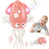 AOTIBO Baby Dancing Octopus Toy for 3 4 5 6 7 Year Old Boy Girl, Baby Tummy Time Electric Crawling Octopus Toys 36-96 Months, Dancing Squid Toy