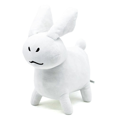 Adenzai White Gubby Rabbit Plush Toy - Soft Forsaken Gubby Plush Stuffed Animal, Cute Game Character Collectible Plushie Gift for Kids and Gamers