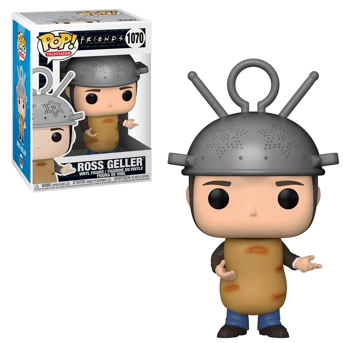 Funko Pop! TV: Friends - Ross Geller as Sputnik Vinyl Figure (Bundled with Compatible Box Protector Case) Multicolored 3.75 inches