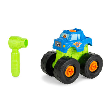 Build-A-Buddy Monster Truck Toy - 2-in-1 Building Toys for Take Apart Play - Kids Building Sets - Construction Toys Ages 18 Months and Up
