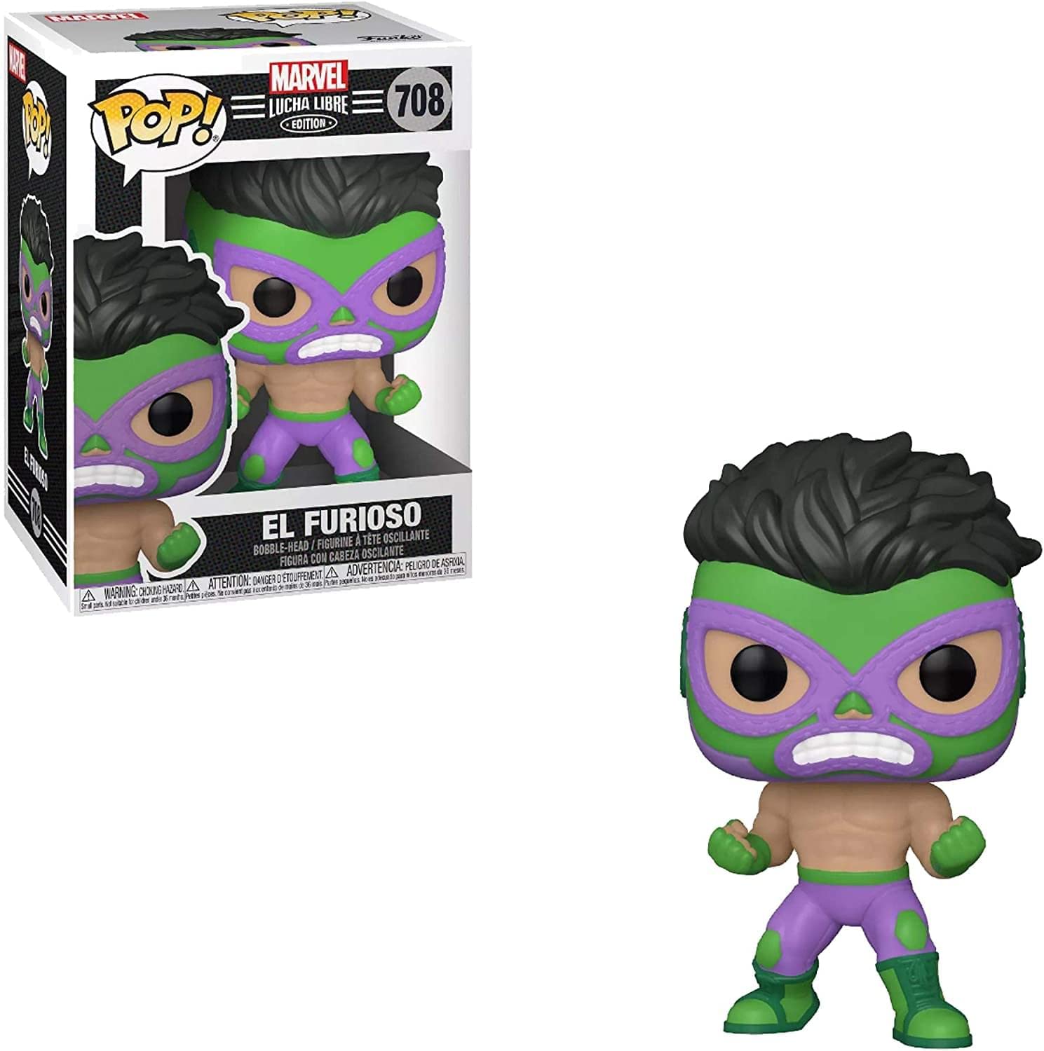 Funko POP Marvel: Luchadores - Hulk, Multicolor, One Size