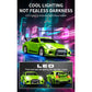 Rakeetolly 1:43 RC Drift Car 20KM/H with Gyro, 2.4G 4WD Full Proportional Alloy Sport Racing Car, Adjustable Speed, LED Lighting for Teens & Adults