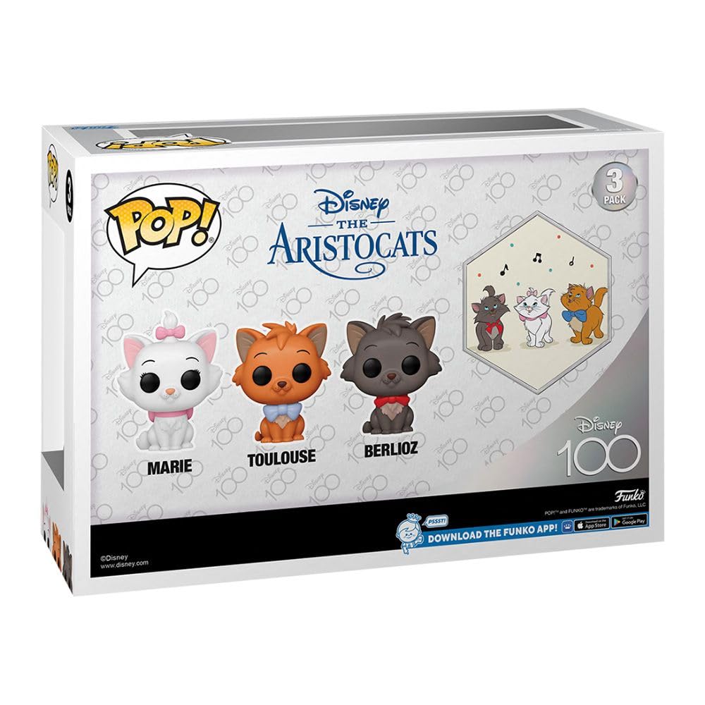 Funko Pop! Disney The Aristocats 3-Pack (Flocked) Special Edition Exclusive