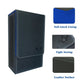 MUILKVY Black Tarot Card Holder with Blue Interior; Fold Top Tarot Card Box Case with Magnetic Lid Closure; Fits Standard Tarot Card Deck