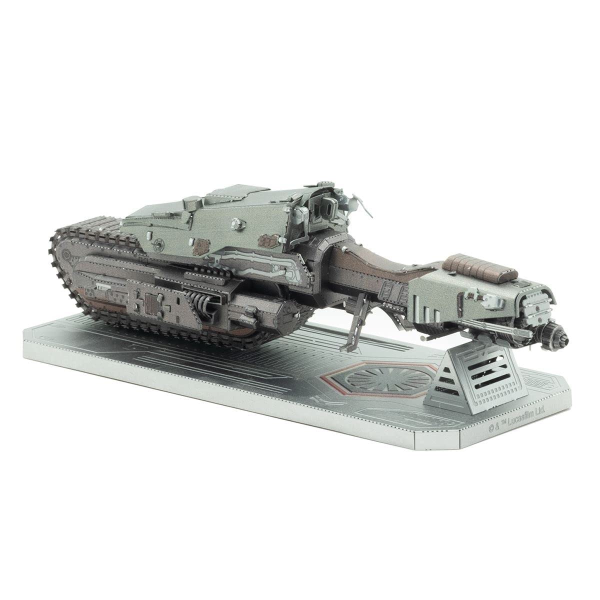 Metal Earth Puzzle 3D Treadspeeder First Order Metal Puzzle Star Wars Building Model Kits for Adults Challenging Level 9.4 X 4.06 X 3.94 Cm