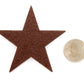 Playfully Ever After 1.5 and 3 inch Combo Size Felt Star Stickers 46pc (Brown)