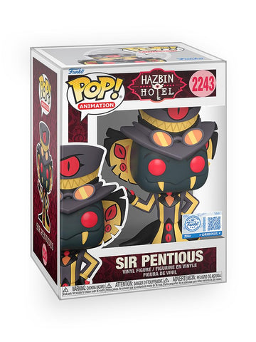Epic Collectibles Pop Animation: Hazbin Hotel - Sir Pentious Exclusive Vinyl Figure Bundled with Box Protector Compatible for Funko