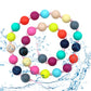 Choneer Silicone Chew Necklaces for Autistic Children, 2PCS Sensory Chew Aid, Multicolor