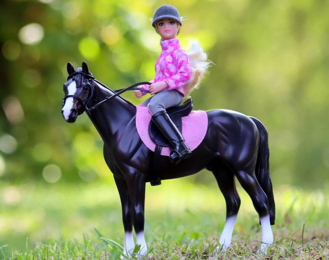 Breyer Freedom Series English Horse and Rider Figurine - Premium 1:12 Scale Collectible Horse Toy - Educational Equestrian Gift for Girls