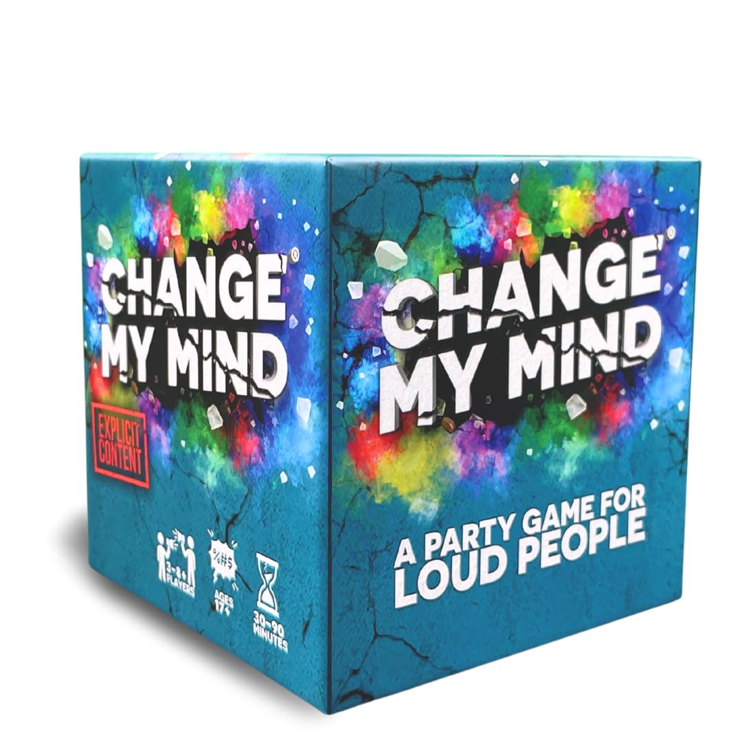 Change My Mind - Outrageous Debate Adult Party Game - Hilarious Ranking Card Game for Game Nights, Parties, Groups & Friends - Ages 17+, 3-8 Players