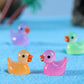 PurYupearl 10Pcs Miniature Animal Figures, Miniature Duck Tiny Animal Figurine Mini Ornament Kits for Present for Home Decoration?Dollhouse