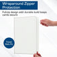 BCW Z-Folio 9-Pocket LX Album - White | Secure Zipper Card Organizer | Premium Leatherette Card Collection Binder | Trading Card Binder for Pokemon