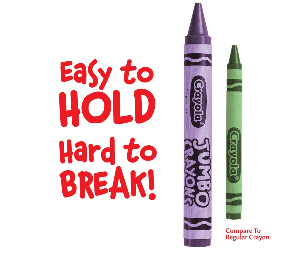 Crayola Jumbo Crayons Bulk, 6 Sets of 16 Large Crayons for Toddlers & Kids, School Supplies, Gifts [Amazon Exclusive]
