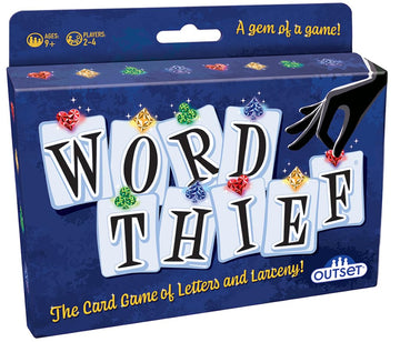 Outset Media Word Thief - The Card Game of Letter and Larceny! - 2 to 4 Players Ages 9 and up
