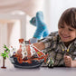 ArtCreativity 10" Pirate Boat Playset, Ship Toy with 2 Pirate Action Figures & Tree, Fun Party Favor and Summer Toy for Boys