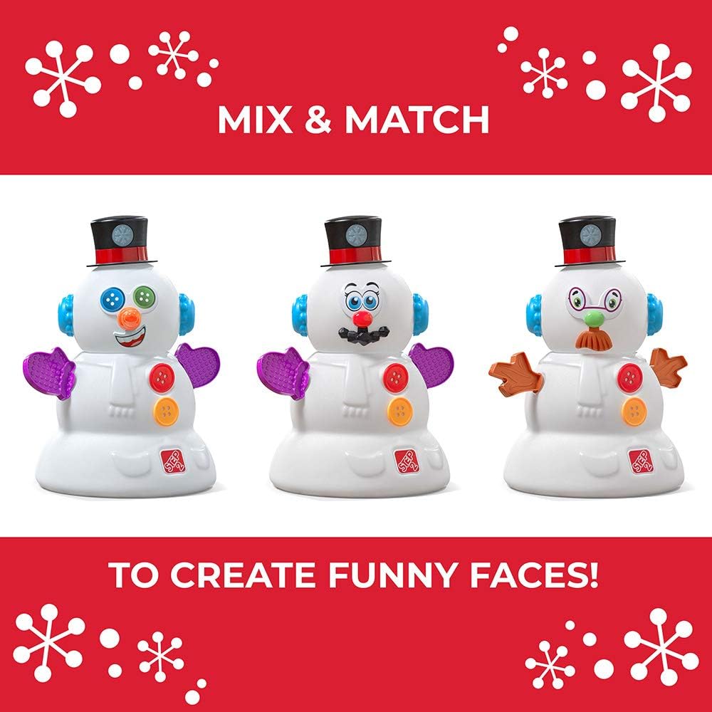 Step2 My First Snowman, Kids Interactive Christmas Toy, Plays Holiday Music & Lights Up, Includes 15 Piece Toy Accessories, Made of Durable Plastic