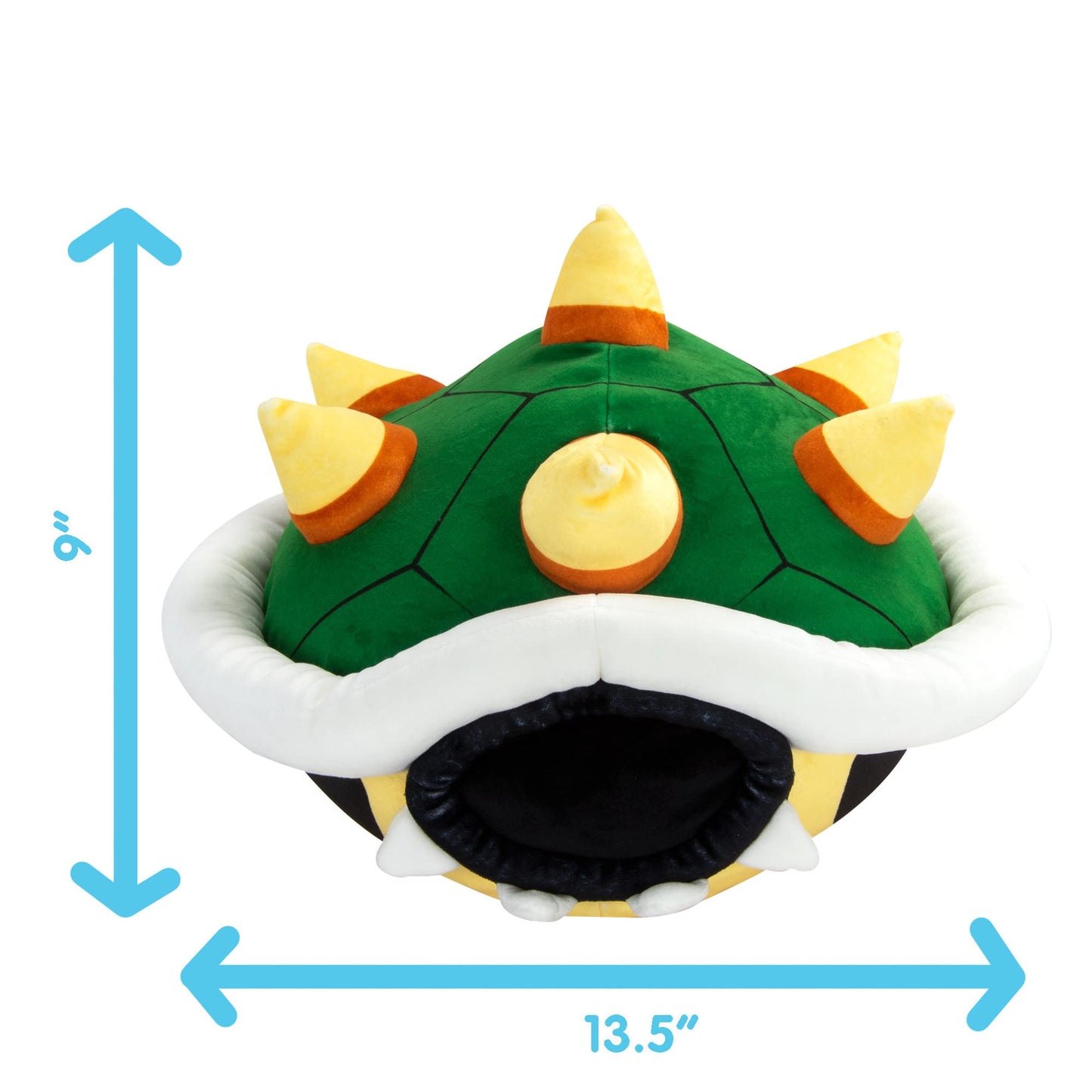 Club Mocchi-Mocchi Bowser Shell Plush - Super Mario Officially Licensed Squishy Collectible Plush Pillow - Gamer Room Decor - 15 Inch - Ages 3+