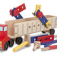 Melissa & Doug Big Rig Truck Wooden Building Set (22 pcs)