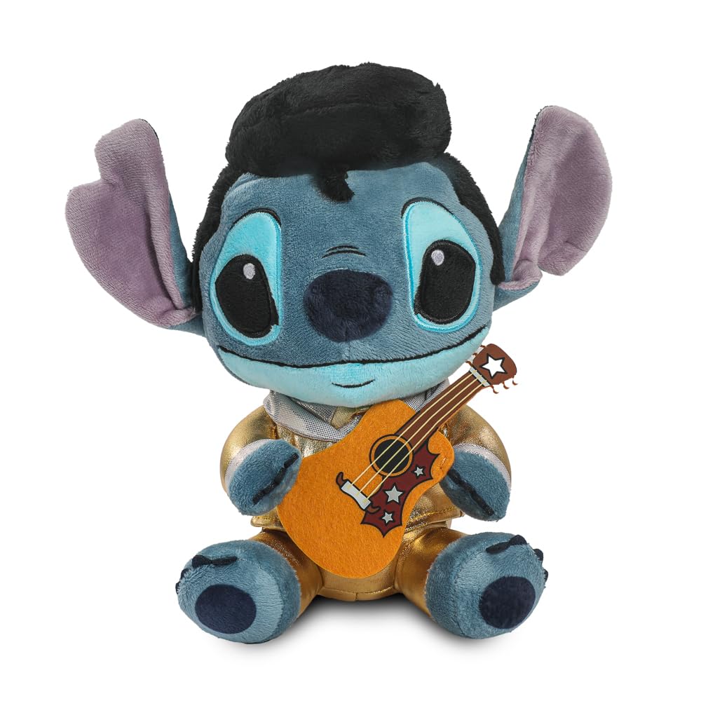 Disney Lilo and Stitch - Collectible Gold Suit Elvis Stitch 8 Inch Stuffed Plush Phunny Figure, by Kidrobot