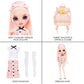 Rainbow High Jr High Series 2 Bella Parker- 9" Pink Posable Fashion Doll with Designer Accessories and Open/Close Backpack. Great Toy Gift for Kids