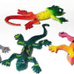 UpBrands 24 Painted Stretchy Lizards Toys 3 Inches Bulk Set, 4 Models, Kit for Birthday Party Favors for Kids, Goodie Bags, Easter Egg Basket