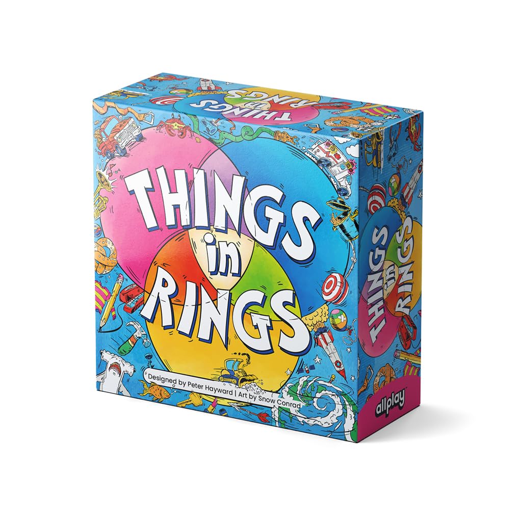 Allplay - Things in Rings Board Game - Small Box Big Game - 2 to 6 Players - 20 Minute Play Time