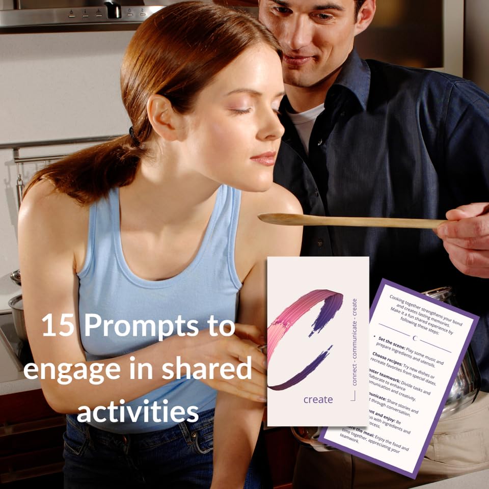 Relationship Cards for Couples - Conversation Starters for Date Night, Therapy, and Deeper Connection - 45 Prompt Cards to Build Intimacy
